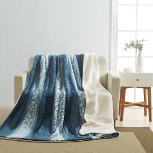 Polyester flannel Sherpa weighted blanket